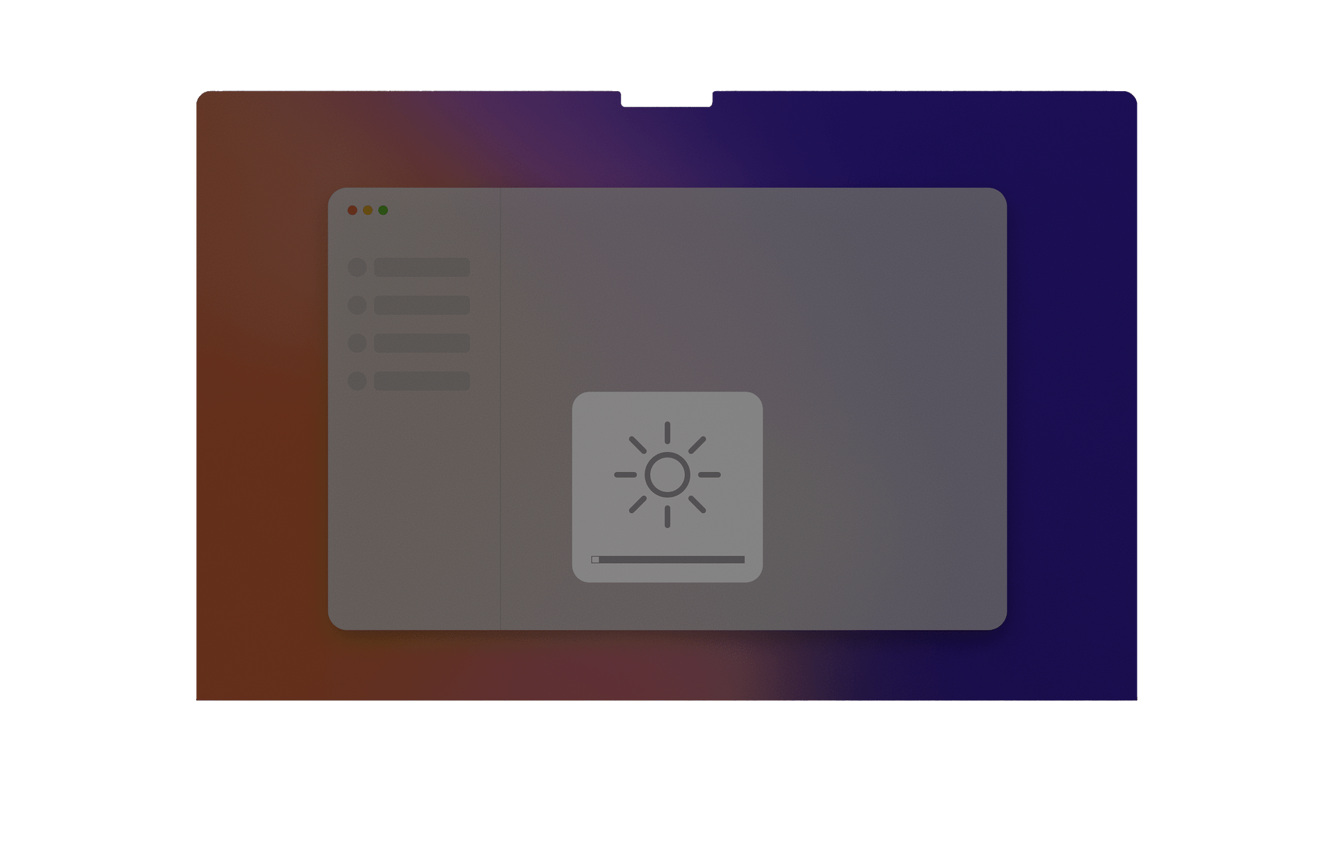 MacBook screen brightness at 5%