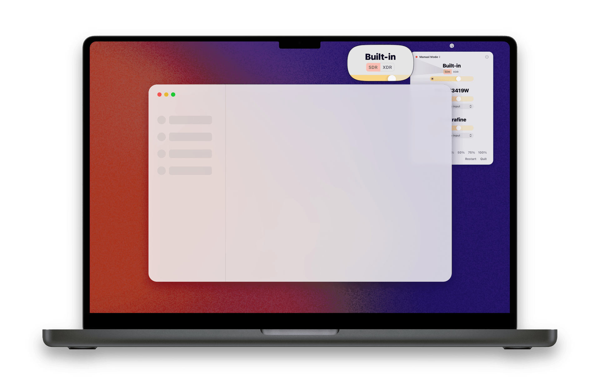 XDR Brightness placeholder