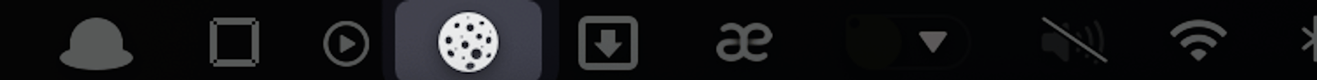 Lunar menu bar icon